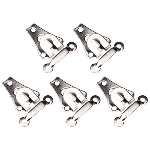 5pcs 금속 바지 패스너 허리 조임쇠 걸쇠 의류 공예 고정 도구 브래지어 후프 액세서리, 스타일 4 실버 플랫, 작은, 구리