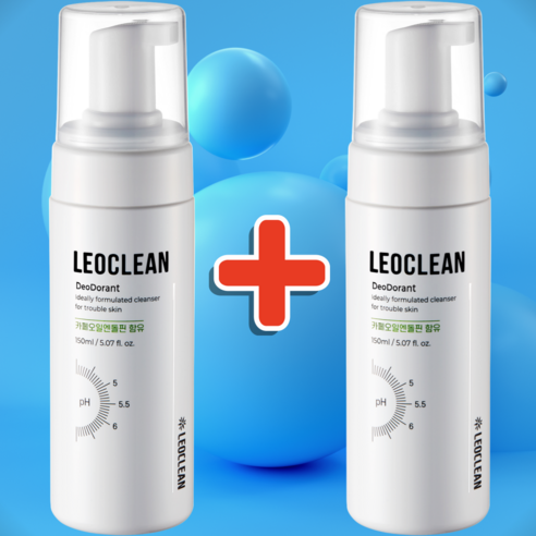 레오클린 데오드란트, 150ml, 2개