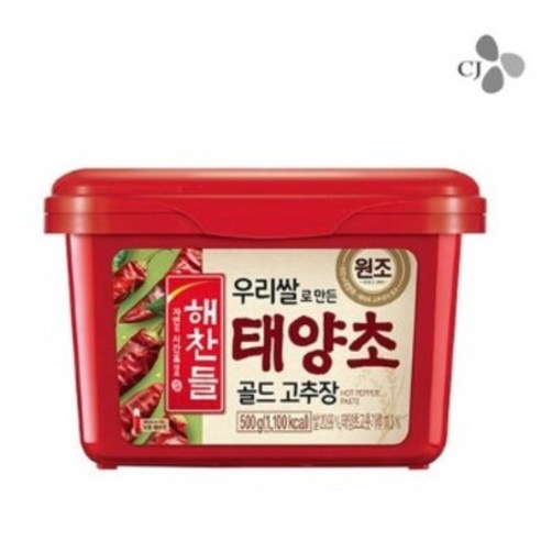 해찬들 맛있게 매운 태양초 골드 고추장, 2개, 2kg