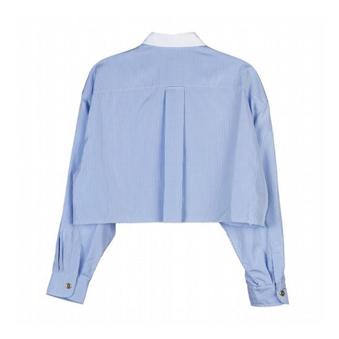 미우미우 깅엄 체크 셔츠, 봄/가을에 입기 좋은, 스타일리시한 디자인