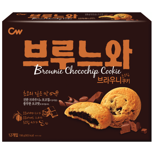 청우식품 브루느와 쿠키, 198g, 1개