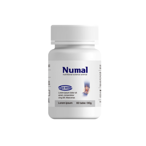 뉴말 옵티엠에스엠 NUMAL OptiMSM 90g / 강아지 관절 영양제 쓸개골 뼈, 60개