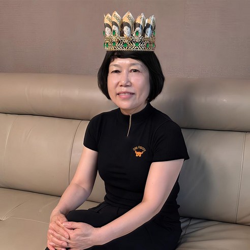 이벤트홀릭 반전 용돈 생일 왕관 파티 용품 부모님 생신 어버이날, 1개, 4.에메랄드 세트(어깨띠 미포함)