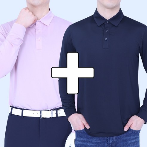 꽃중년 여름카라티셔츠 냉감 원플러스원 빅사이즈