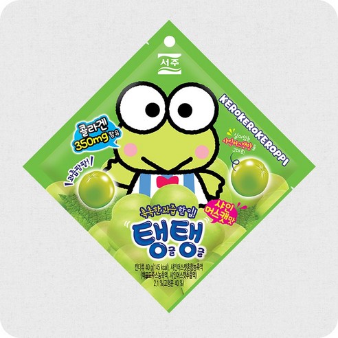 서주 과즙 팡팡 탱글탱글 샤인머스캣맛 젤리 (40g x 5개) 샤인머스켓 젤리