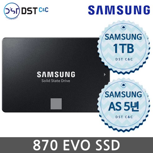 삼성전자 정품 870 EVO SATA 1TB SSD 노트북용 데스크탑용 SSD MZ-77E1T0B