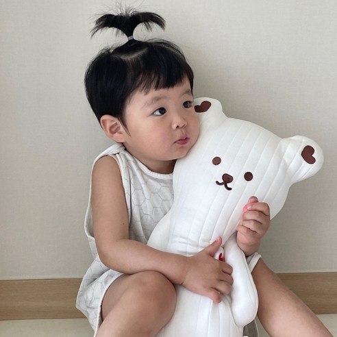 돗투돗 시원한 듀라론 냉감 아기 바디필로우 인형, 돗꼼