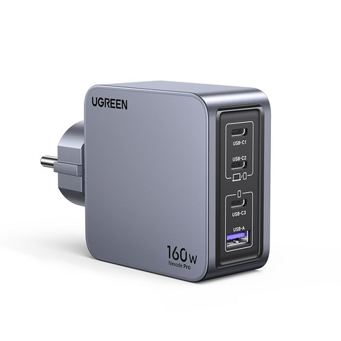 유그린 넥소드 프로 GaN 160W / PD3.1 140W 3.1 / PPS 접지형 멀티 고속충전기, 혼합색상, 1개