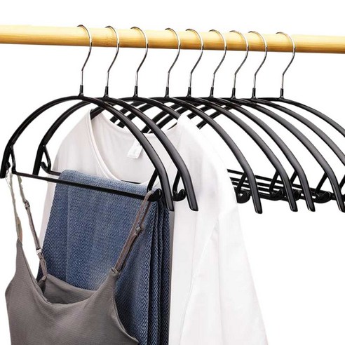 옷 흘러내림 방지, 옷 형태 유지! 아리하우스 논슬립 옷걸이로 깔끔한 옷장 정리 완성.