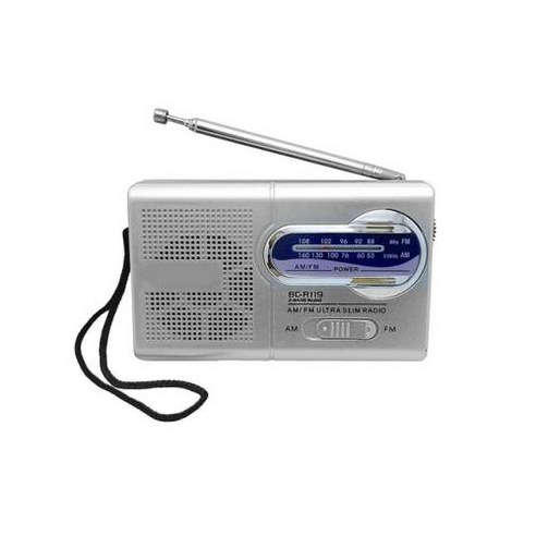 BC-R119 패션 AM / FM 다기능 라디오 미니 포켓 수신기 스피커 텔레스코픽 안테나 시끄러운 볼륨, 한개옵션0, 한개옵션0