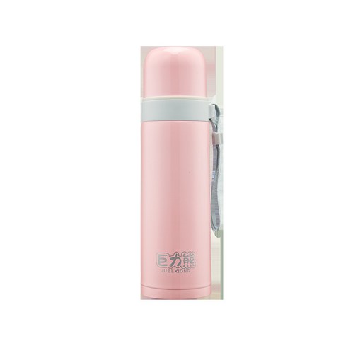 스테인레스 스틸 보온병 컵 야외 스포츠 컵, 핑크, 500ml