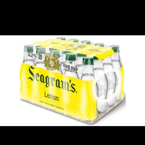 씨그램레몬 라벨프리 탄산수 450ML x 20개