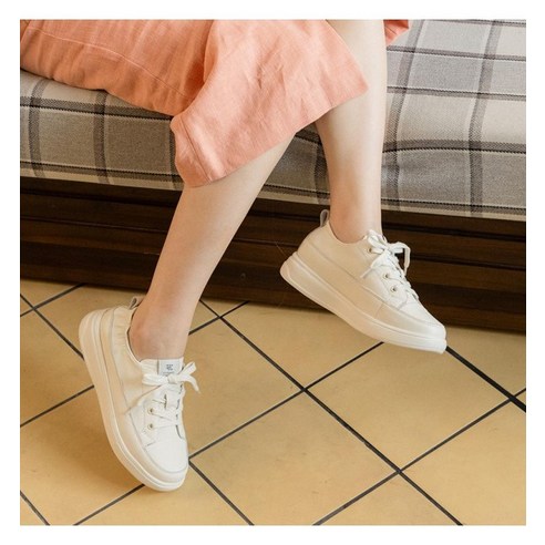 포멜카멜레 베이직 키높이 스니커즈 IVORY 4cm