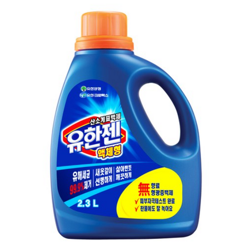 유한젠 멀티액션 액체형 표백제 본품, 2.25L, 1개