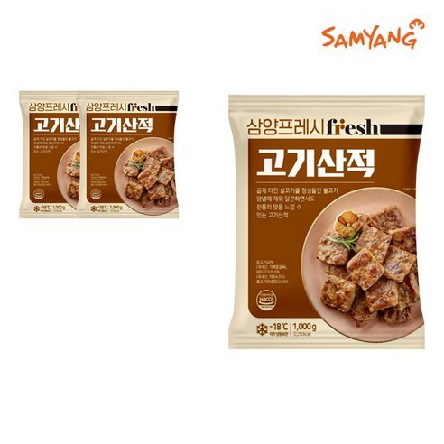 삼양 고기산적1kgX2팩, 1kg, 10개