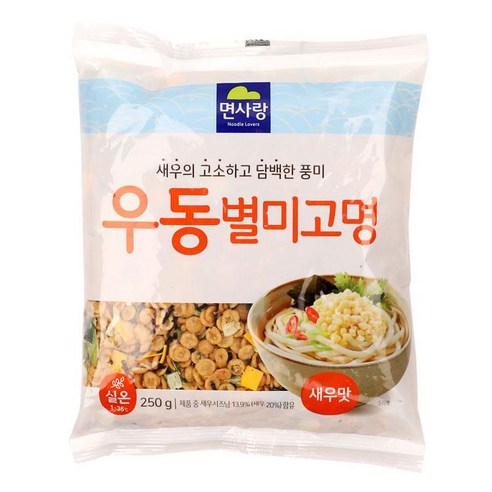 면사랑 우동별미고명250g면사랑, 250g, 1개