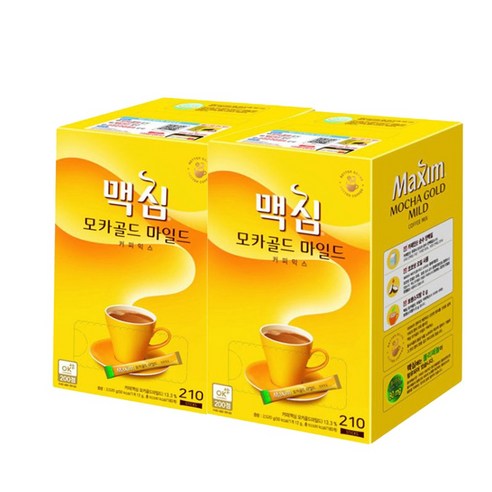 맥심 모카골드 210T x 2, 12g, 2개, 210개