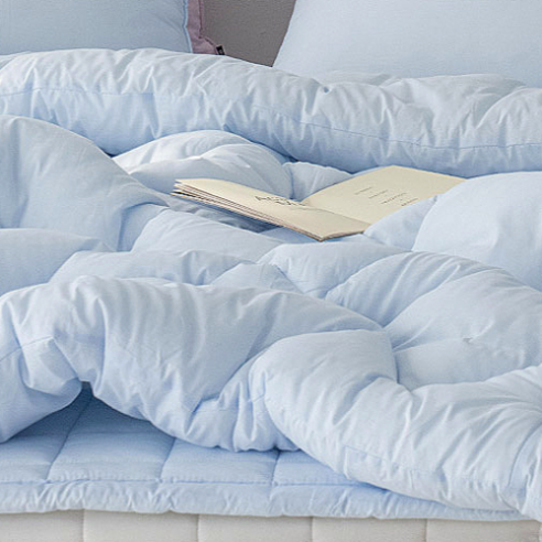 편안한 수면을 위한 부드럽고 보온성 뛰어난 우연 퓨어 60수 순면 차렵이불