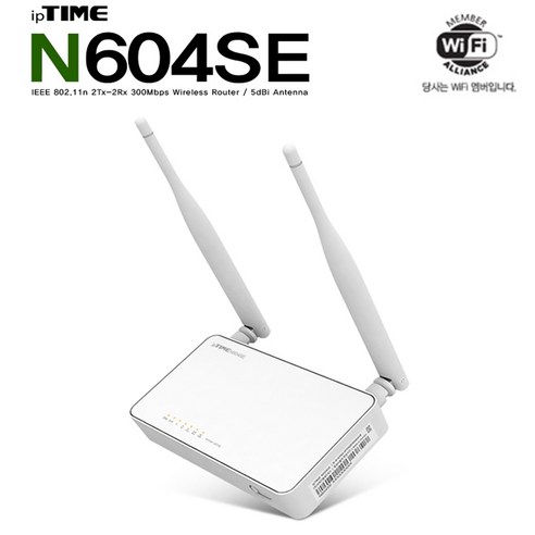 ipTIME N604SE 유무선공유기, N604SE 공유기 + 랜케이블 CAT5 5M