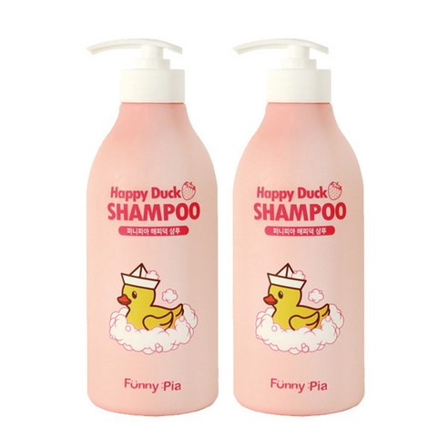 퍼니피아 유아용 해피덕 샴푸 스트로베리향, 500ml, 2개