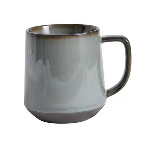 YSHOULD중국식 빈티지 구제 타이어컵 350ml 1개, 그레이
