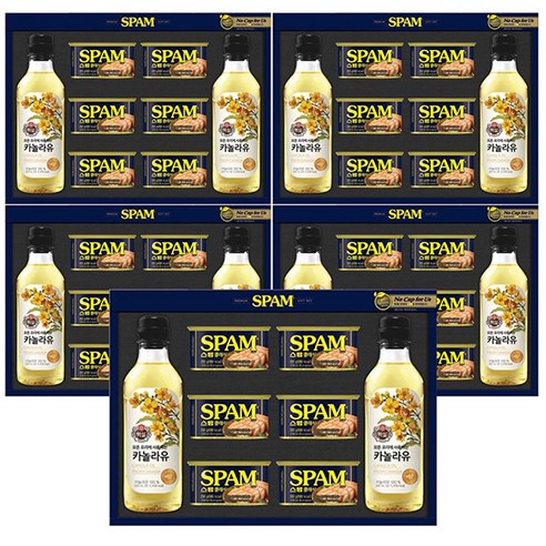 CJ 스팸 복합 1호X5개명절설날선물세트, 5개