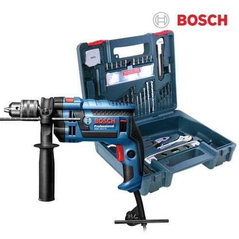 750W 유선 해머 전동드릴 종합세트 GSB1600RE HANDTOOL SET 보쉬, 1개