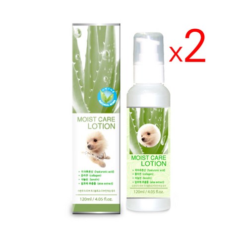 강아지 고양이 각질 비듬 로션 보습제, 2개, 120ml