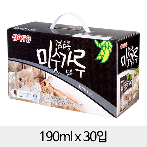 삼육두유 검은콩 미숫가루 두유 190ml, 120개