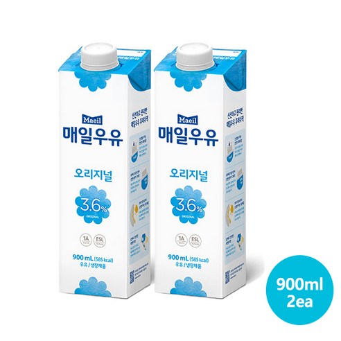 매일우유 오리지널 900ml 2개