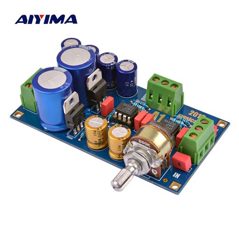 AIYIMA NE5532 프리앰프 톤오디오보드 뮤지컬피델리티 피버 프리앰프 볼륨톤 컨트롤보드, 오디오 보드
