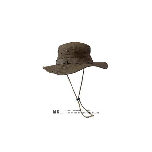 DFMEI 닛폰 스트링 버킷 모자 남녀 여름 통풍 자외선 차단 아웃도어 낚시물고기 모자 웨스턴 데님 모자, DFMEI 6777-카키[등산 버킷햇]