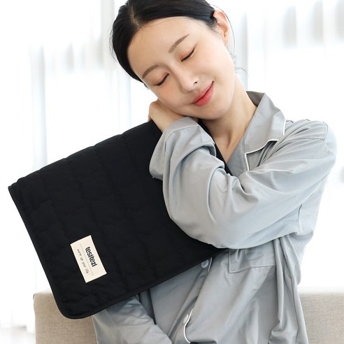 테슬테즐 그래핀 탄소 초경량 전기 온열 찜질기, Tsz-L55 블랙퀼팅