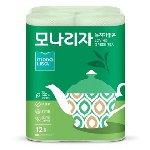 30m x 12롤 화장지 집 주방용 좋은 녹차 – Sunmami 
화장지/물티슈