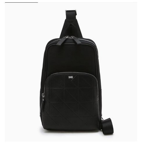 도시를 누비는 세련된 동반자, 닥스 슬링백 그리드 맥시 블랙