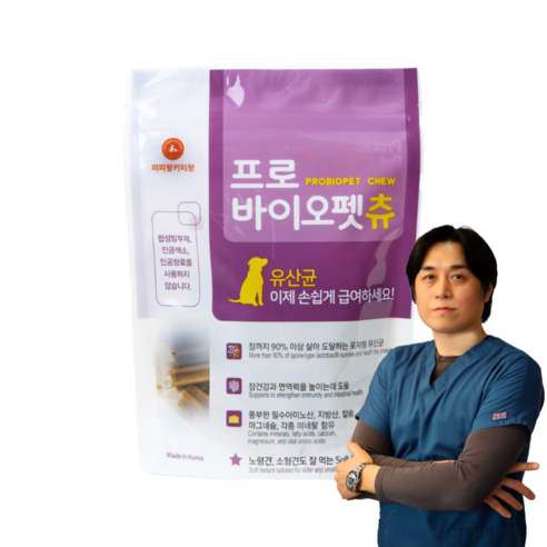 퍼피랑키티랑 프로바이오펫츄 강아지 영양제, 1팩, 장건강/유산균