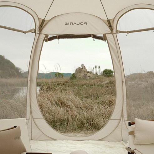 간편한 설치와 모기로부터의 보호를 제공하는 폴라리스 P1 팝업 메쉬 쉘터 원터치 돔텐트 모기장