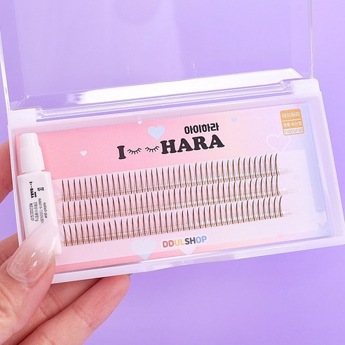 아이하라 브라운 A컷 속눈썹 인조속눈썹 글루세트 속눈썹연장 브라운속눈썹, 1개, 8mm