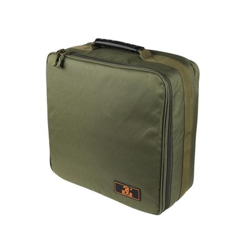 대용량 낚시 가방 다기능 미끼 릴 스토리지 태클 팩 핸드백, 37x15x37cm, 옥스포드 천, 짙은 녹색