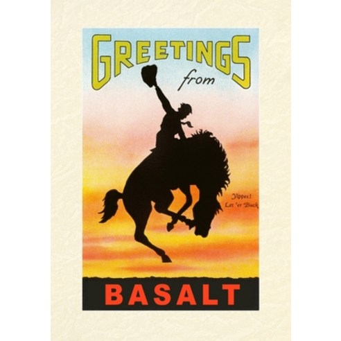(영문도서) Vintage Lined Notebook Greetings from Basalt Bronco Paperback, Found Image Press, English, 9798385405671