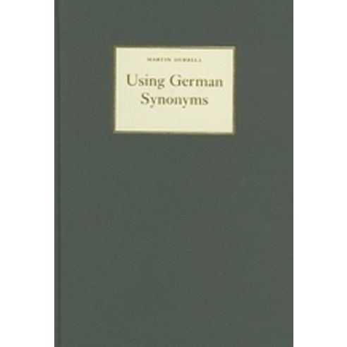 Using German Synonyms, Cambridge University Press