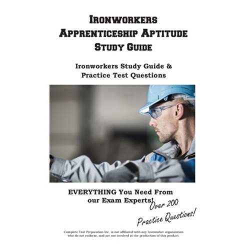 (영문도서) Ironworkers Apprenticeship Aptitude Study Guide Paperback, Complete Test Preparation Inc., English, 9781772453652
