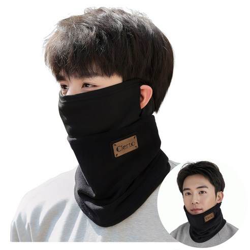 [수아르] Cierto 겨울 스키장 넥워머 남여공용, 1개, 블랙