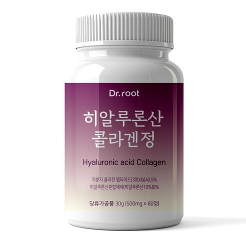 닥터루트 저분자 피쉬콜라겐 히알루론산 타블렛 500mg, 60정, 1개