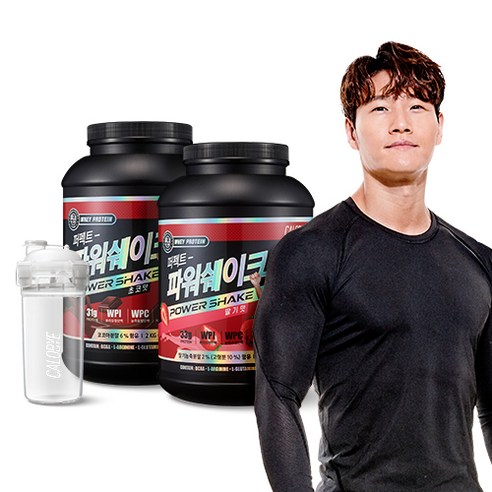 칼로바이 퍼펙트 파워쉐이크 김종국 단백질 헬스 보충제 WPI WPC 프로틴 파우더 초코맛 2kg+쉐이커증정, 1세트, 2kg