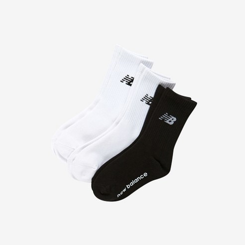 [매장정품] 뉴발란스 키즈 장목양말 번들(3PCS) 화이트 NK8EES203U