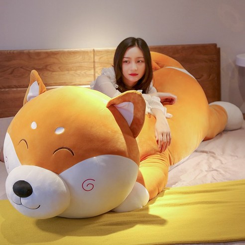 악어베개 모찌인형 80cm~200cm 대형쿠션 바디필로우 강아지인형 등받이쿠션 초대형 안고자는 수면 선물, 시바견-A Best Top5