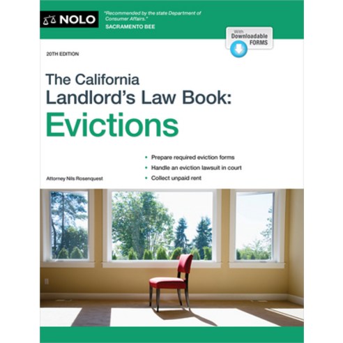 (영문도서) The California Landlord''s Law Book: Evictions Paperback, NOLO, English, 9781413331820