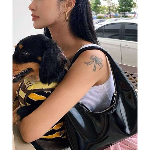 디아더컬러 여성 미니 스퀘어 애나멜 호보백 5컬러
