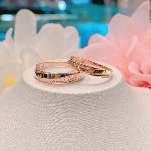 로이드 14K'18K **이터널 러브 각인 커플링 추천 [NC송파]